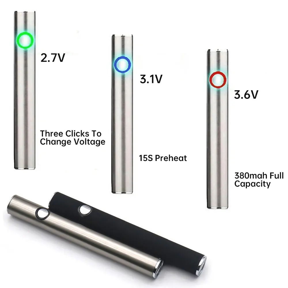 510 Thread Battery Pen 380mAh With Micro-USB Charging Port Ceramic Electric Heated Hot Knife Head Pen Solder Iron