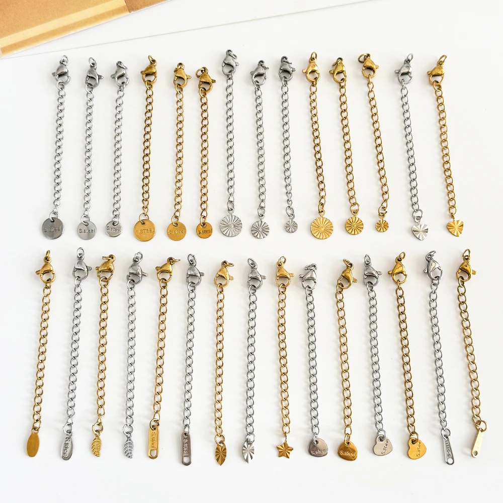 

Cordial Design 100Pcs Stainless Steel Extension Chain/Hand Made/DIY Hooks & Clasps/Jewelry Accessories/Connectors #195344