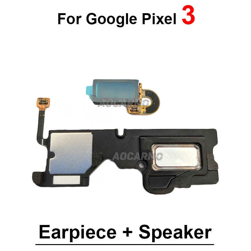 Earpiece Ear Speaker + Bottom Loudspeaker Buzzer Flex Cable For Google Pixel 2 3 4 XL 5 4xl 4A Replacement Parts