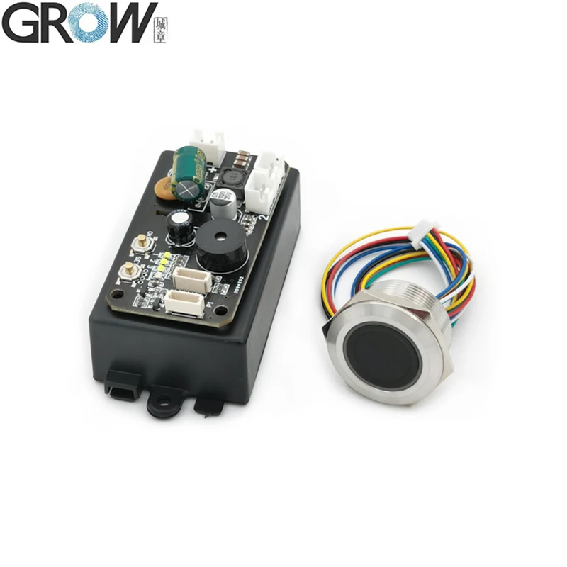 

GROW KS220-L+R558 DC30-75V Two Relays Fingerprint Access Control Board With Self-locking/Ignition/Jog Mode With Admin/User