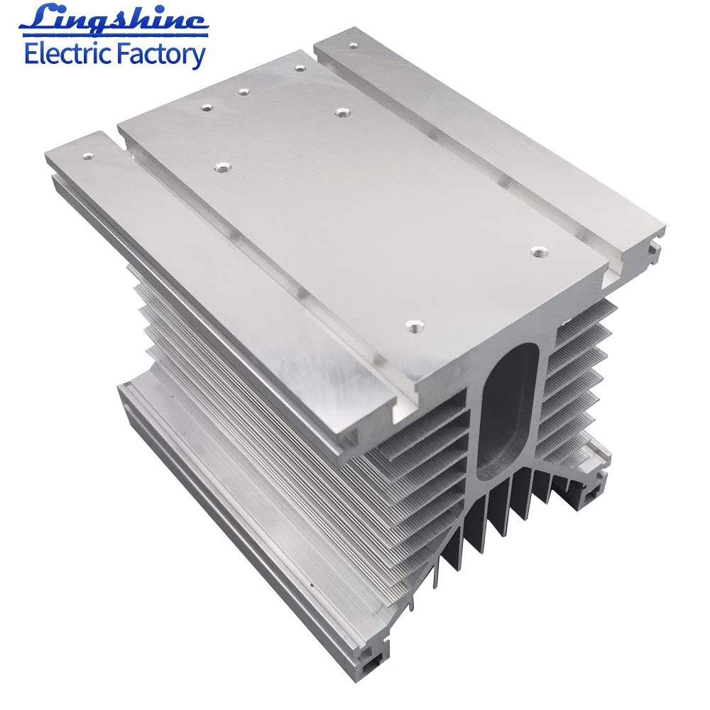 Y-150 Three Phase SSR Heat Sink Suitable for Three Phase Solid State  80-200A 150*135*125 MM Heatsink W Single/Three Phase Relay