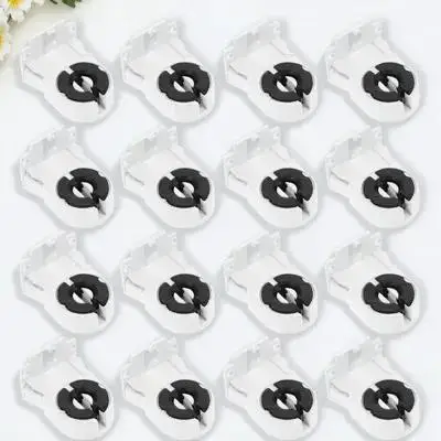 

50 шт. держателей для люминесцентных ламп, простые в установке кронштейны для ламп-трубок для кухни, спальни, магазина, библиотеки