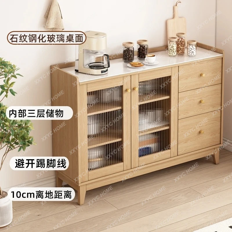 X-S Solid wood dining side against the wall Integrated locker Living room storage Kitchen Home storage HG