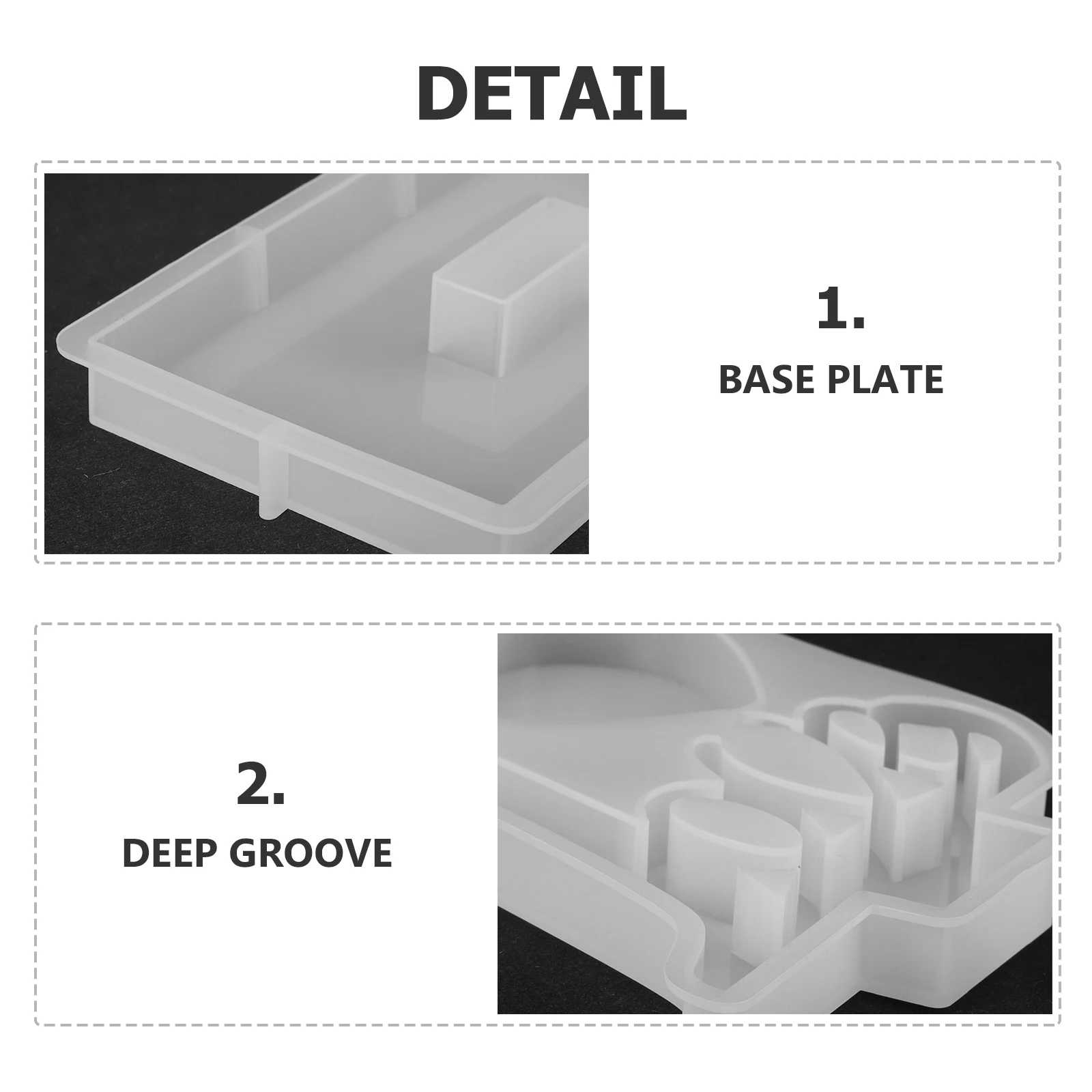 

1Set Picture Frame Silicone Mold Flexible Easy Demold DIY Resin Craft Material for Creative Photo Frame Making Supplies