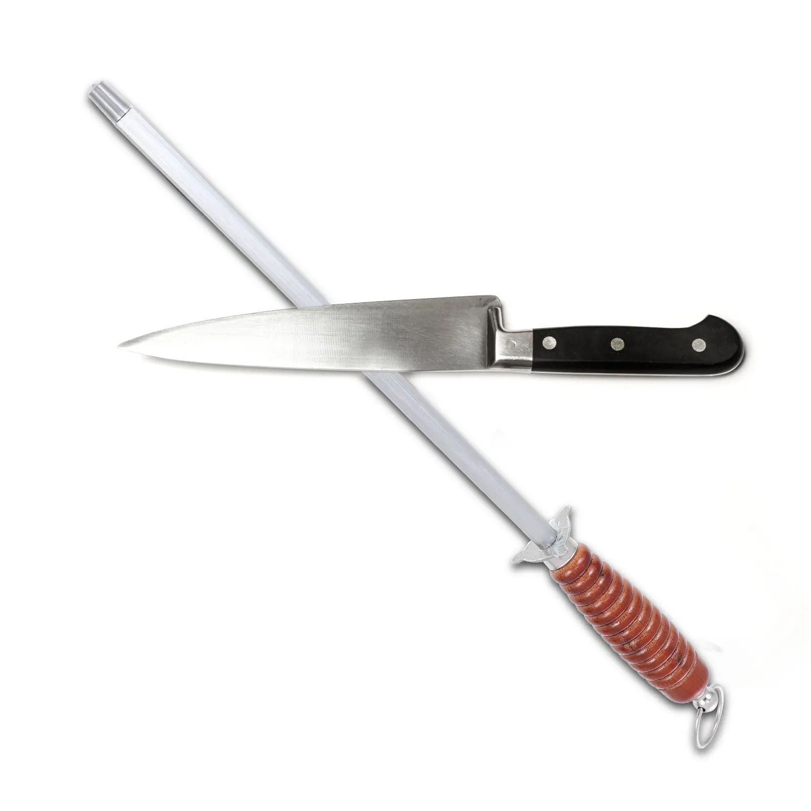 

Kitchen Honing Rod Fine Uniform Grain High Hardness Precision Grinding for Cutter Sharpening Rod Handheld Sharpener