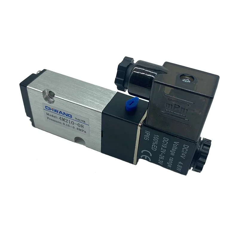 هوائي الملف اللولبي صمام موقفين خمسة اتجاه صمام 4M210-08 4M310-10 4M410-15 DC24V AC220V #4