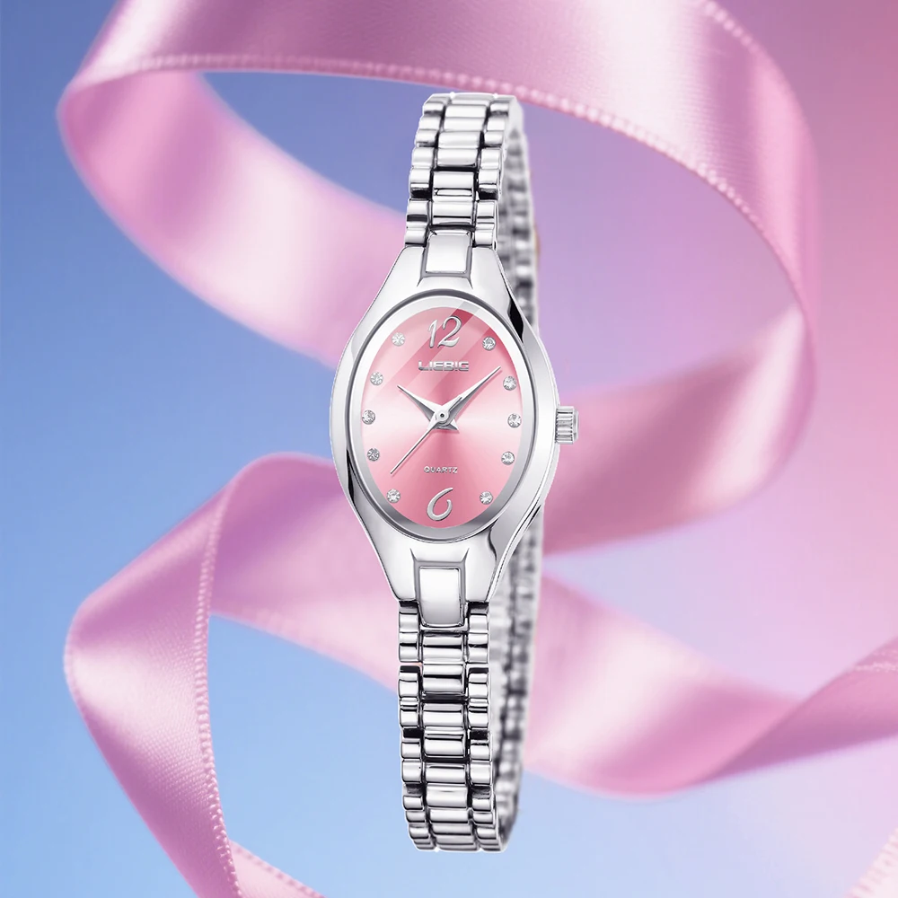 

Новые кварцевые часы LIEBIG с ремешком из нержавеющей стали, элегантные наручные часы класса люкс, модные автоматические часы для женщин, Reloj Mujer