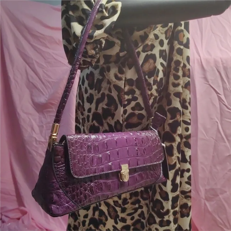 JIAERDI اليابانية الرجعية التمساح تنقش حقيبة يد المرأة Harajuku الساخن الفتيات حقيبة كتف السيدات الفاخرة خفيفة الوزن محفظة Y2k 2025