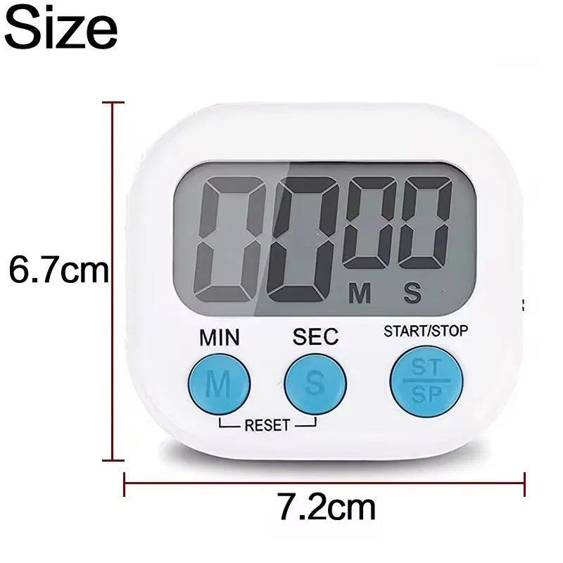 Magnetic LCD Digital Countdown Cooking Timer Alarm Clock Home Kitchen Accessories