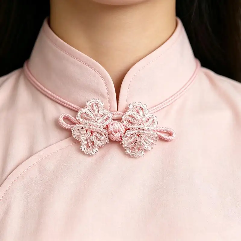 Knöpfe im chinesischen Stil, Nähknöpfe, DIY handgemachte Perlenknöpfe, Nähzubehör, Plattenschnallen, Kleidungszubehör – Detail 3