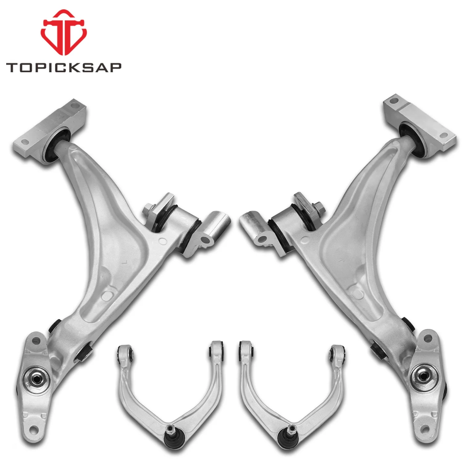

TOPICKSAP 4Pcs Front Lower Upper Control Arm w/Ball Joints for Volvo XC90 2016-2023 XC60 2018-2023 CMS101529 X53CJ1088