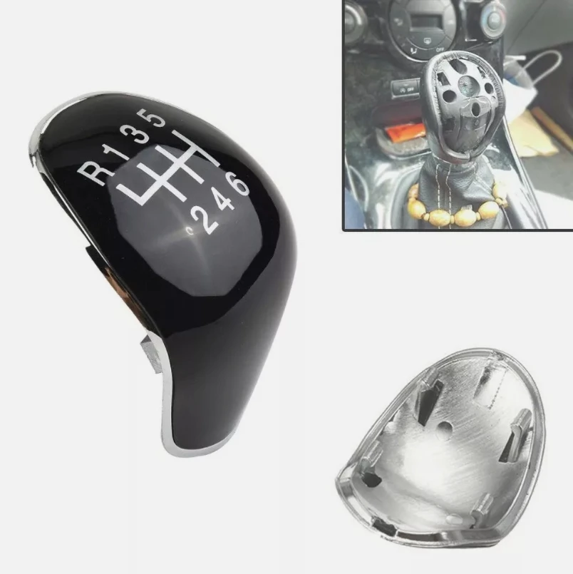 

1Pc Gear Shift Knob Cap 6 Speed Gear Shift Knob Cap Cover Insert For Ford Focus Fiesta Mondeo C-Max Car Accessories