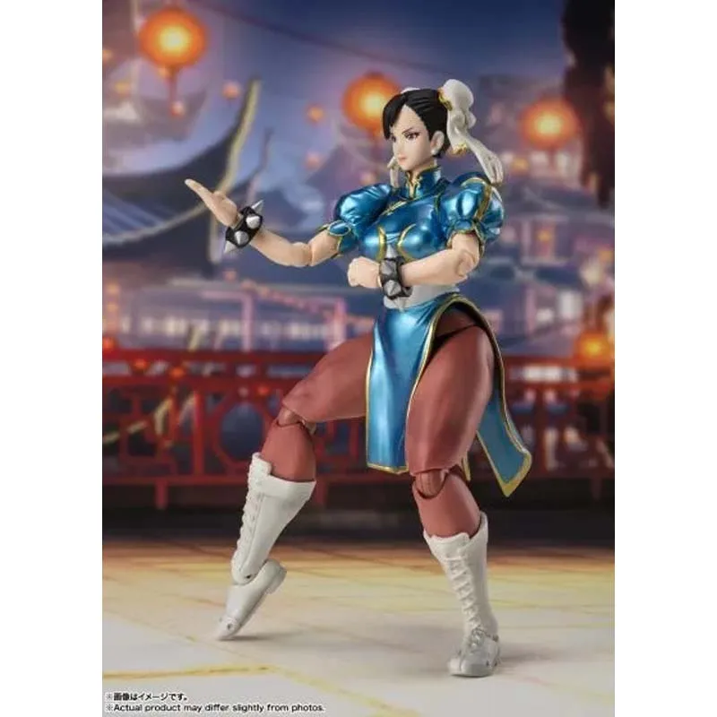 Bandai Original Genuine Street Fighter S.H.Figuarts Chun-Li Street Fighter Costume 2 Anime Figure Finished Model Christmas Gifts view 3