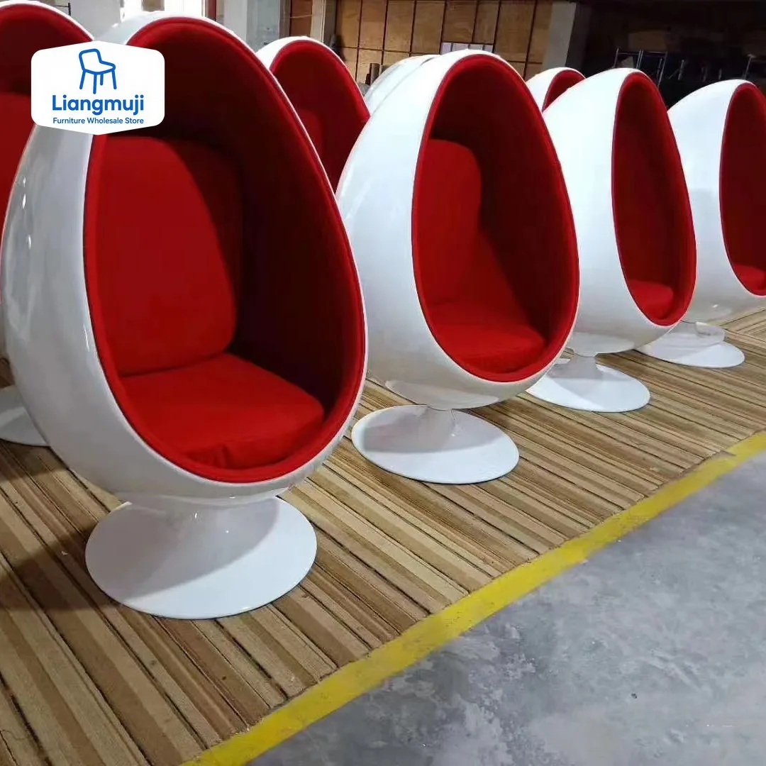 

GY Nordic Living Room Single FRP Egg Chair FRP Shopping Mall Personality Pointed Ball Round Leisure Creative Massage Armchair