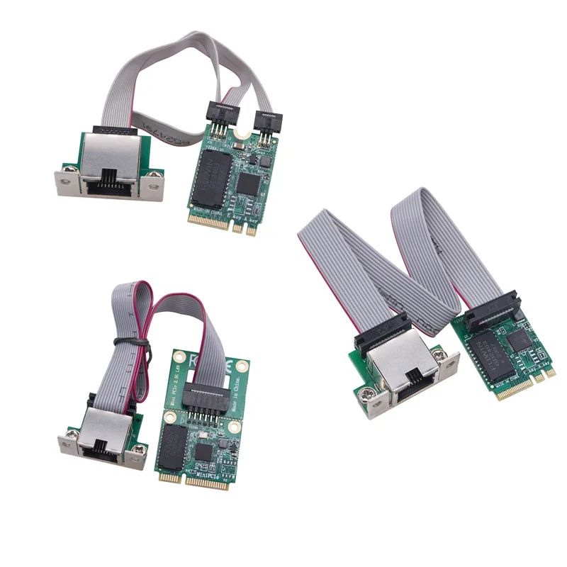 

Сетевой адаптер M.2 A + E/Mini PCIE на RJ45, 2,5 ГБ, чип RTL8125BG, 2,5 ГБ/1 ГБ/100 Мбит/с, гигабитная Ethernet LAN-карта для настольного ПК