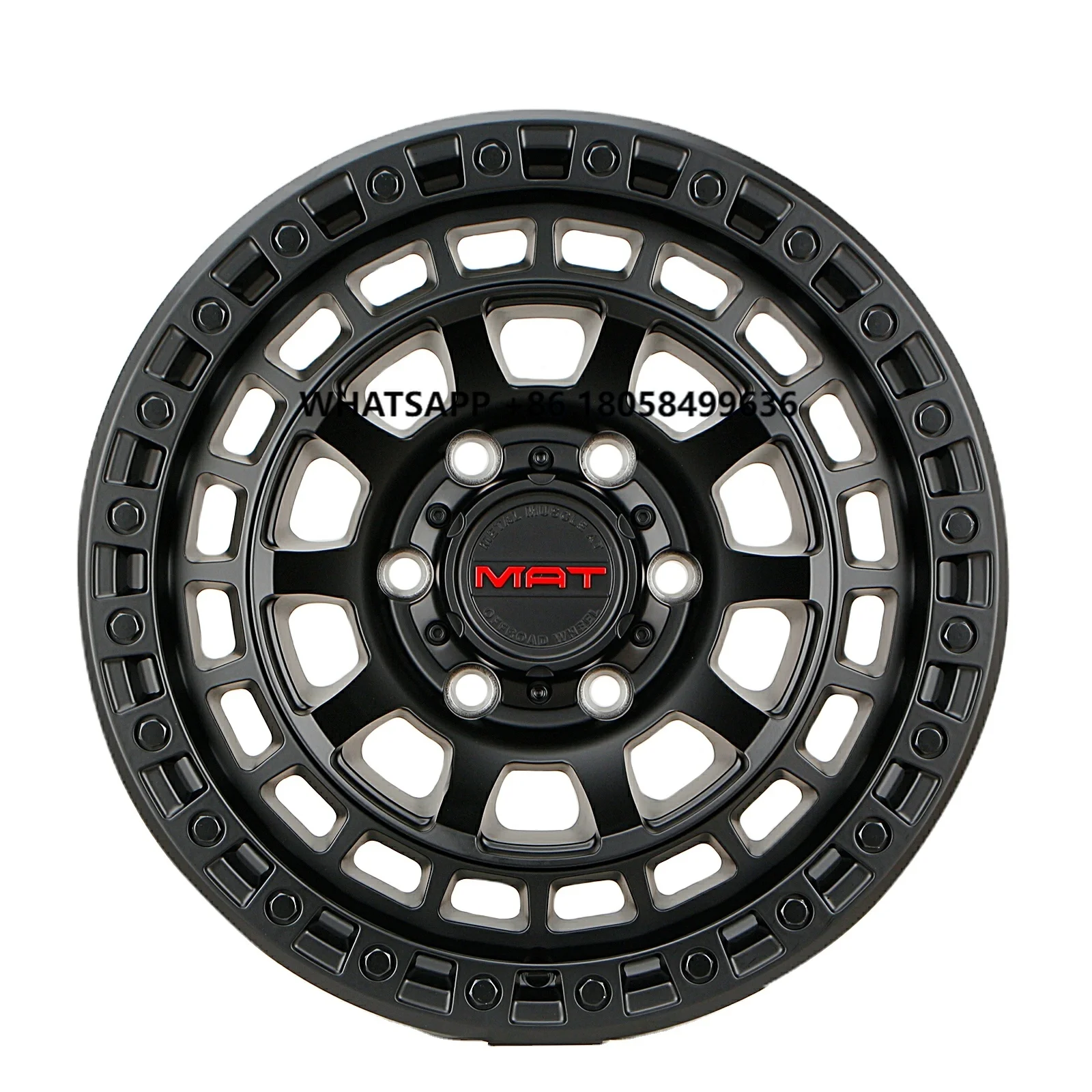

SXMA 17-inch M103 Aluminum Alloy Tire Matte Black for Off-road Vehicle Modifications Large Tires 17 * 8.5 1PC