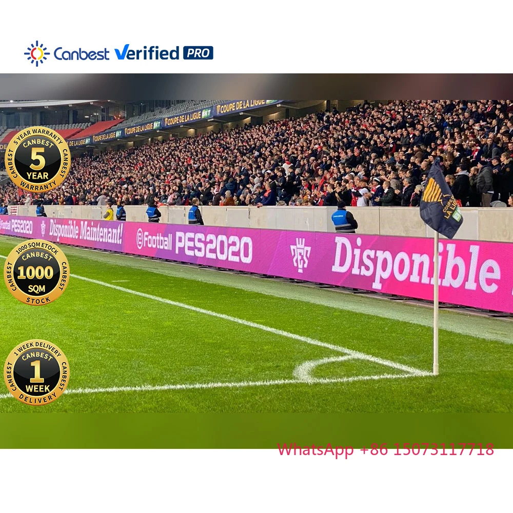 Marcador Digital Led de Cricket para exteriores, tablero de puntuación, cartel publicitario para campo de fútbol, pantalla Led lateral para cancha