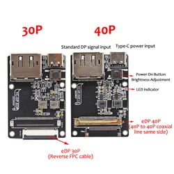 DP to eDP 4K 120HZ adapter plate DIY monitor 4K driver board 2k 1080 40Pin 0.5mm spacing for portable monitor