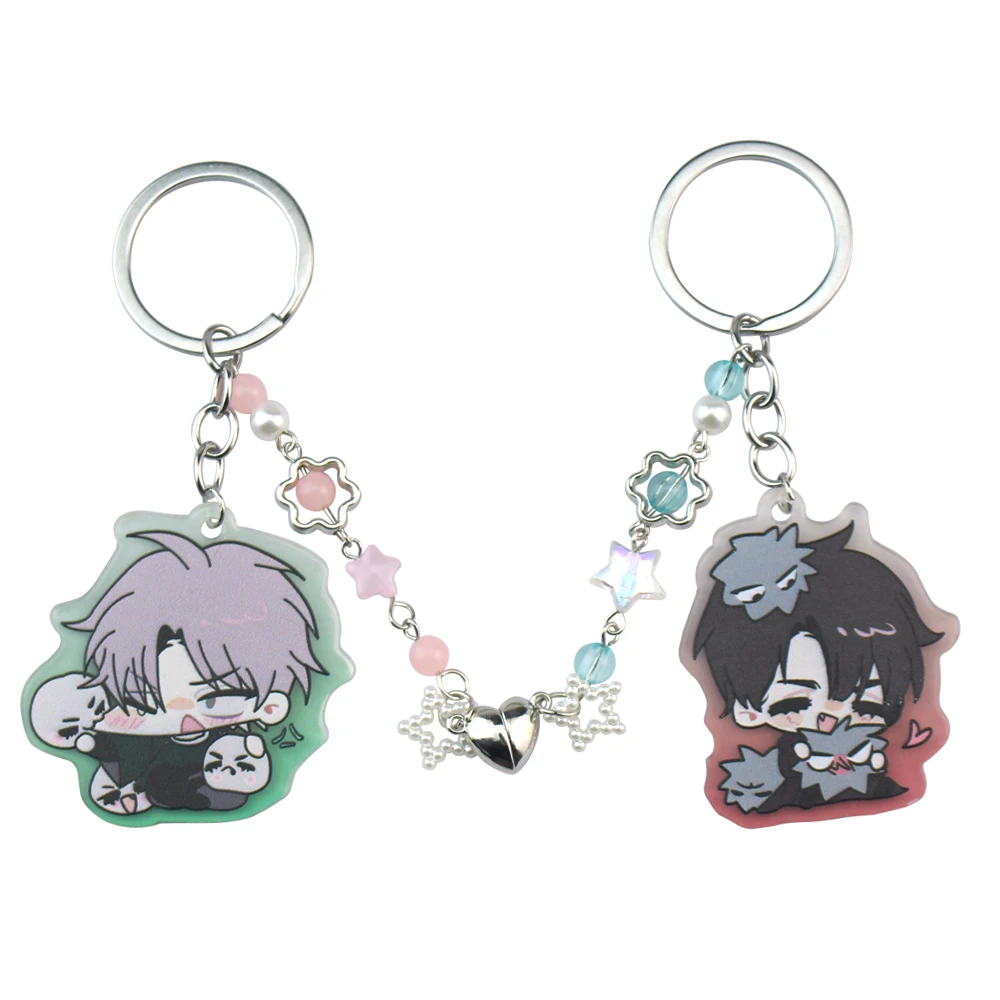 Alien Stage Anime Keychain Women Ivan Till Acrylic Key Chain Toy Man Kawaii Key Ring Bag Pendant Ornament Manga Good Friend Gift