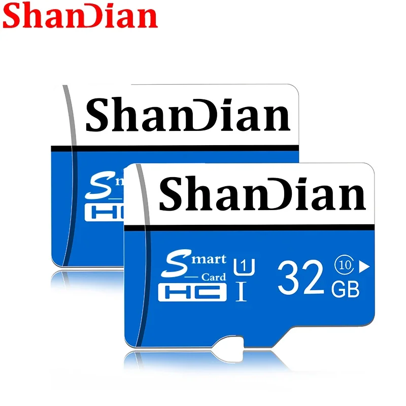 ShanDian Hot Sale Smart SD Memory Card 64GB 32GB 16GB 8GB Class10 TF Card Smartsd Pen Drive Flash Memory Disk High Speed