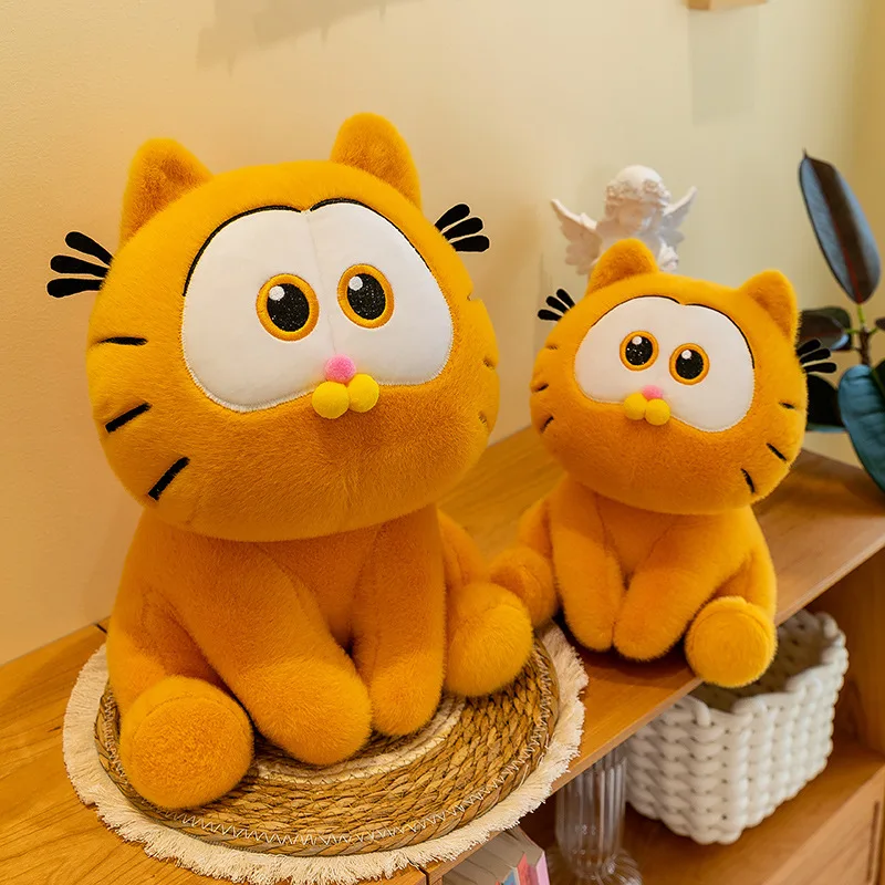 Mainan boneka Garfield lucu baru boneka anak-anak lembut Garfield boneka kain mewah dekorasi kamar Kawaii ulang tahun