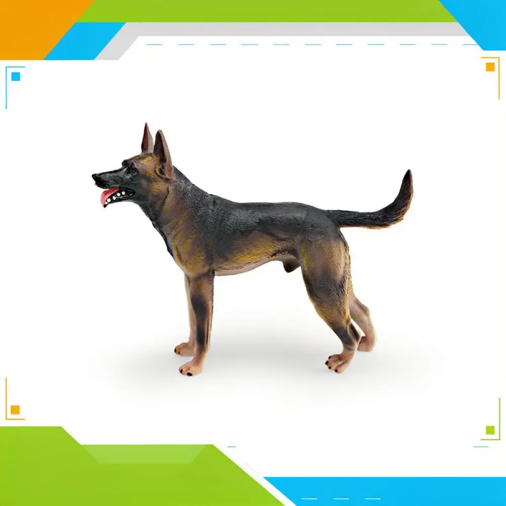 Realistic Pet Dog Models Plastic Figurines German Shepherd Shiba Inu Tibetan Mastiff Great Dane Basset Hound Home Decor Crafts