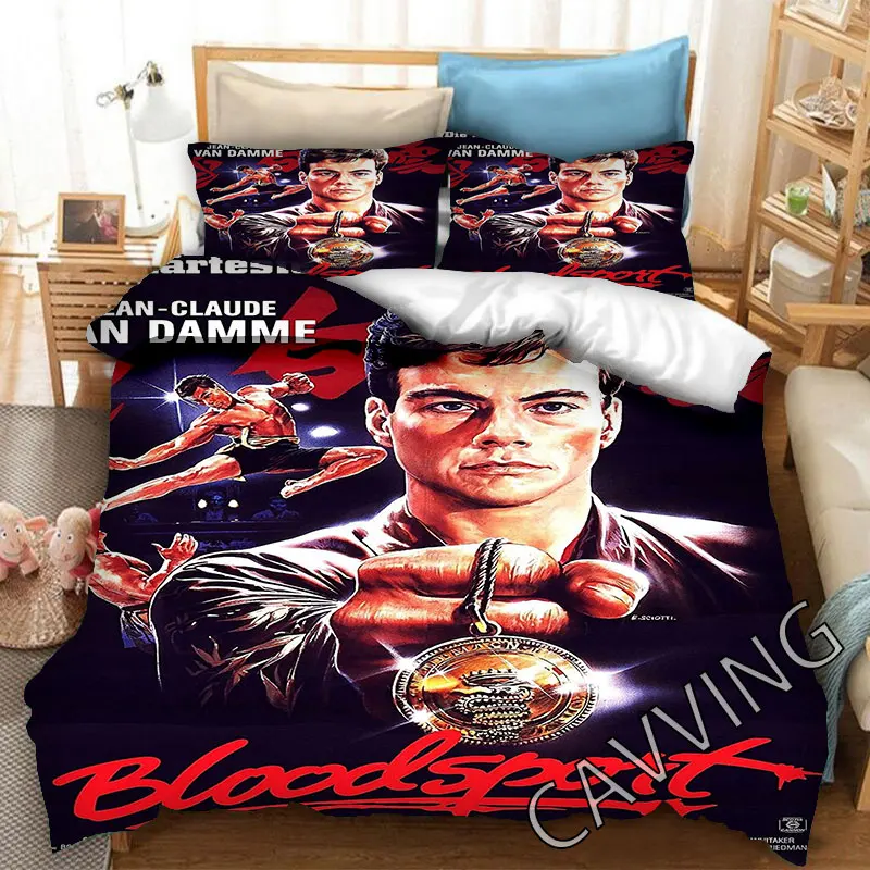 Jean Claude Van Damme 3d Printed Bedding Set Duvet Covers & Pillow Cases Comforter Quilt Cover (US/EU/AU Sizes)   H01