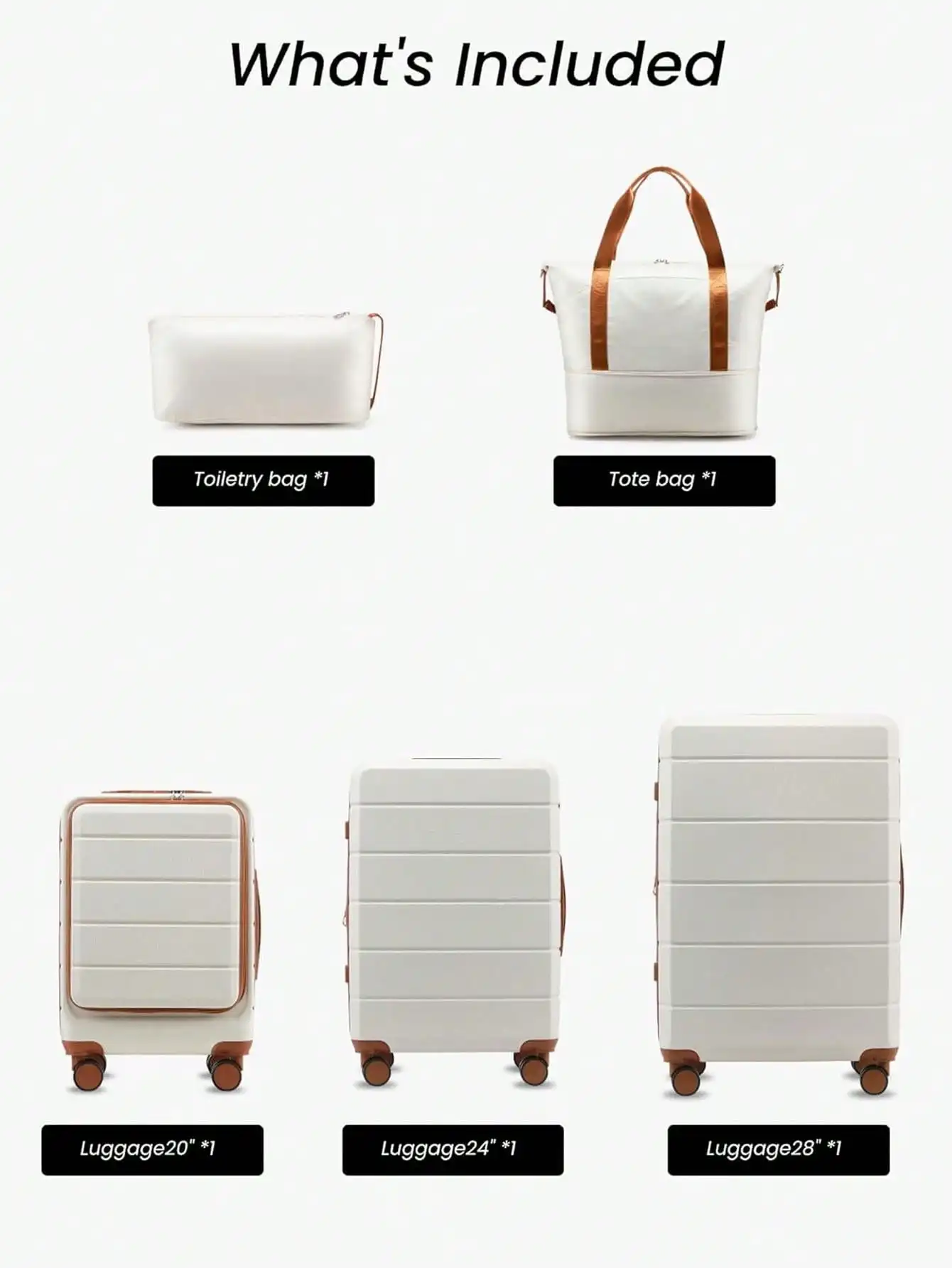 1 Piece /3 Pieces /5 Piece Luggage Sets, Hardside Suitcase With Wheels - Spinner Wheels, TSA Lock, Includes Toiletry Bag Luggage Case Trolley Suitcase Spinner Suitcase Travel Luggage Travel Suitcase Hard Shell Suitcase Suitcase Luggage Carry-On Suitcase T