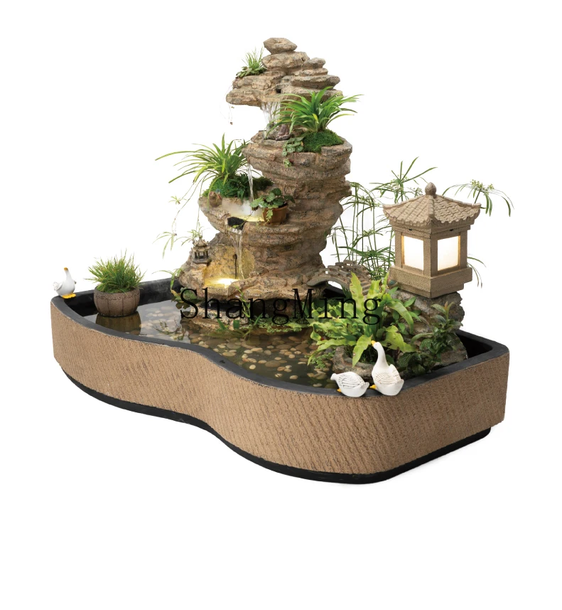 

CL outdoor fish pond rockery landscaping courtyard garden arrangement flowing water ornament balcony landscape landscaping pool