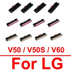 전원 볼륨 사이드 버튼 온오프 전원 볼륨 소형 사이드 키 부품, LG V50 V50S V60 용, 로트당 4 개