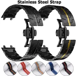 Stainless Steel Strap For AMAZFIT T-REX 3 Butterfly Buckle Replaceable Bracelet Wrist Band For Huami Amazfit T-Rex 3 Correa Belt