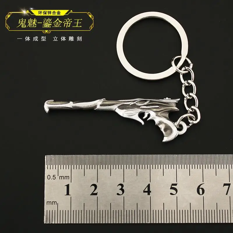 5cm Valorant Imperium Sheriff Alloy Keychain Backpack Pendant Game Peripheral Backpack Ornament Collectible Fan Gift Souvenir view 5