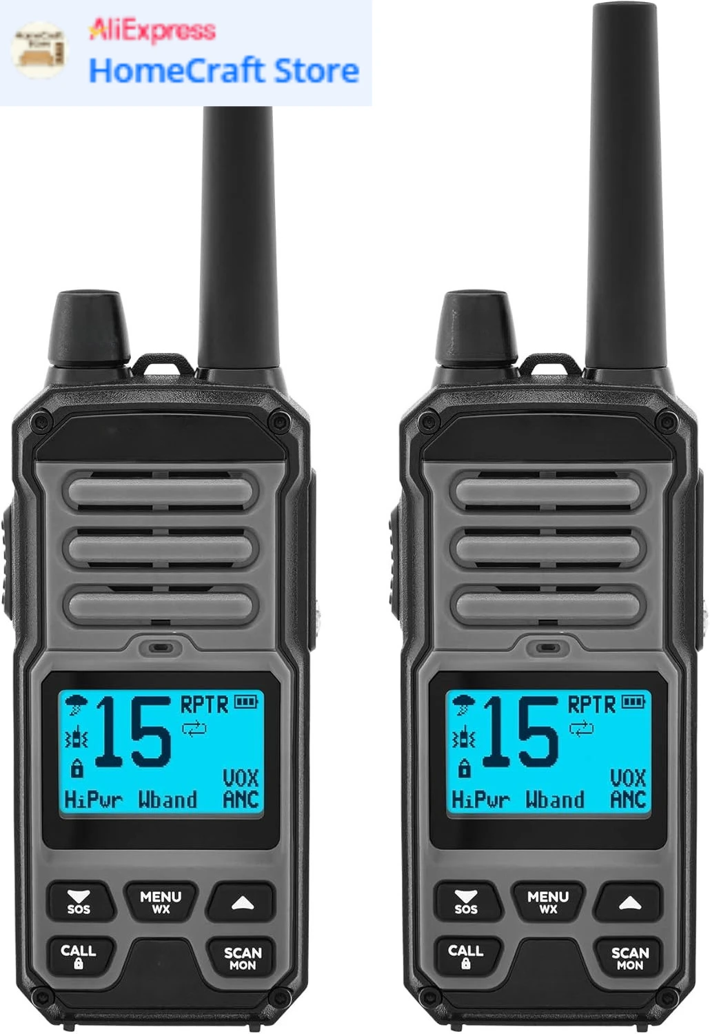 

Рации - с функцией ретрансляции, водонепроницаемые (IP67), с активным шумоподавлением, для работы без помощи рук, 16 часов автономной работы - 2 штуки в комплекте