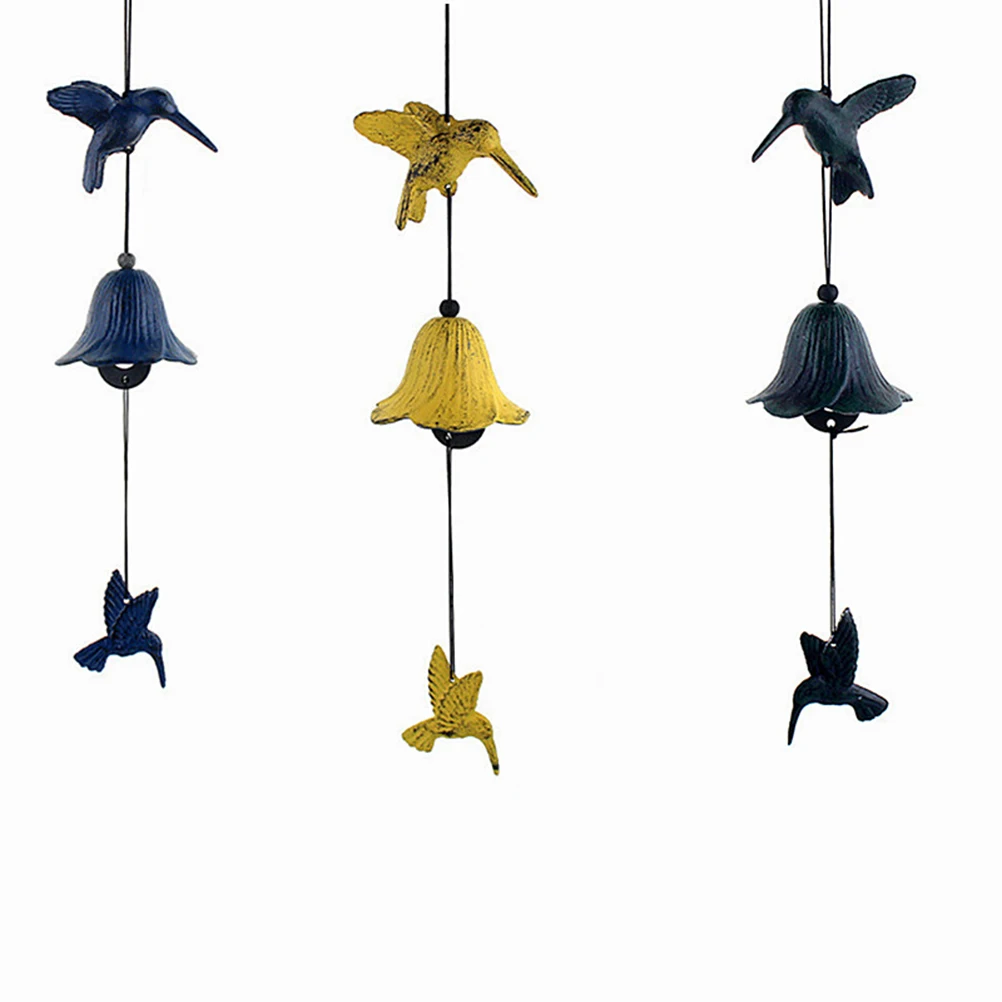 

Wind Chimes Hanging Ornament Yellow Bird Pendant Japanese Style Exquisite Garden Decor For Porch Patio Balcony Indoor