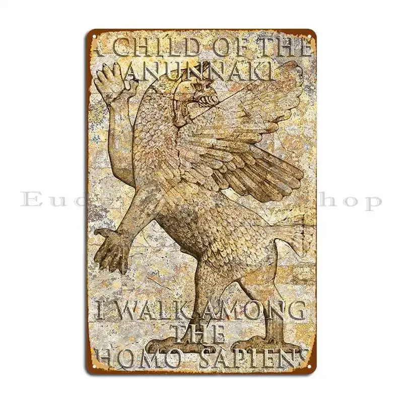 Child Of The Anunnaki Metal Sign Pub Printing Wall Decor Party Wall Pub Tin Sign Poster