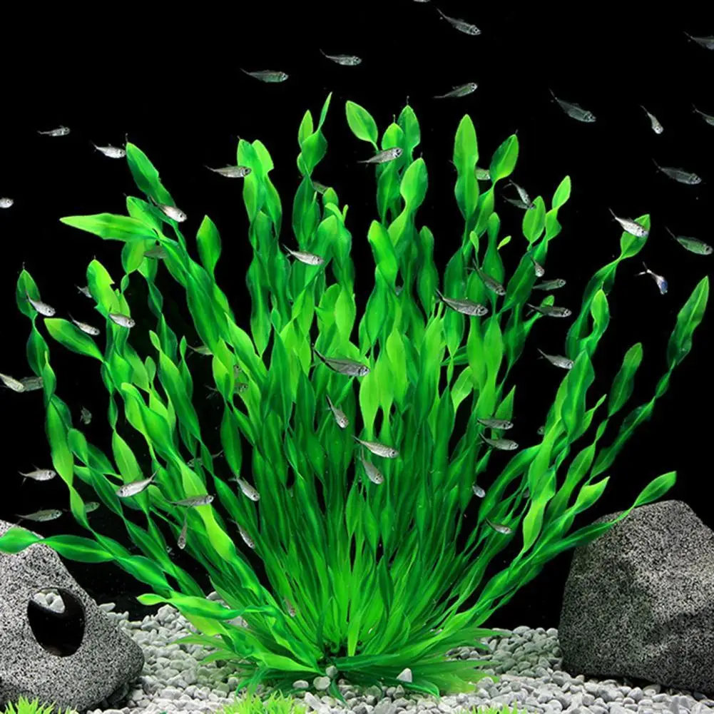 

Dropshipping!! Aquarium Plant Realistic Appearance Hideout Decor Plastic Artificial Seaweed Fish Tank Decoration for Home