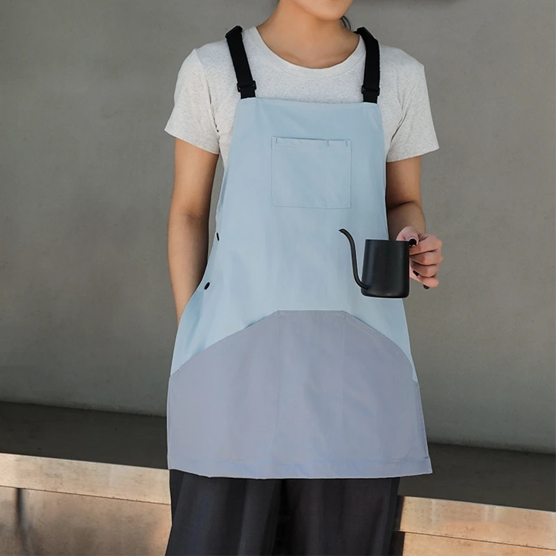 

Waterproof Polyester Apron Florist Artist Coffee Shop Work Vest Waitress Cafe Barista Restaurant Bistro Pastry Chef Uniform B7