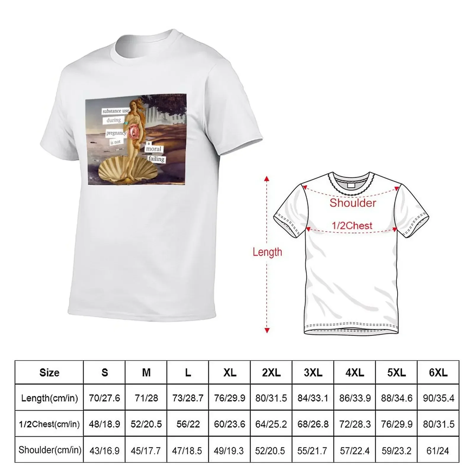 Pregnant Birth of Venus Premium T-Shirt cute clothes essential t shirt oversized t shirt Short sleeve tee men