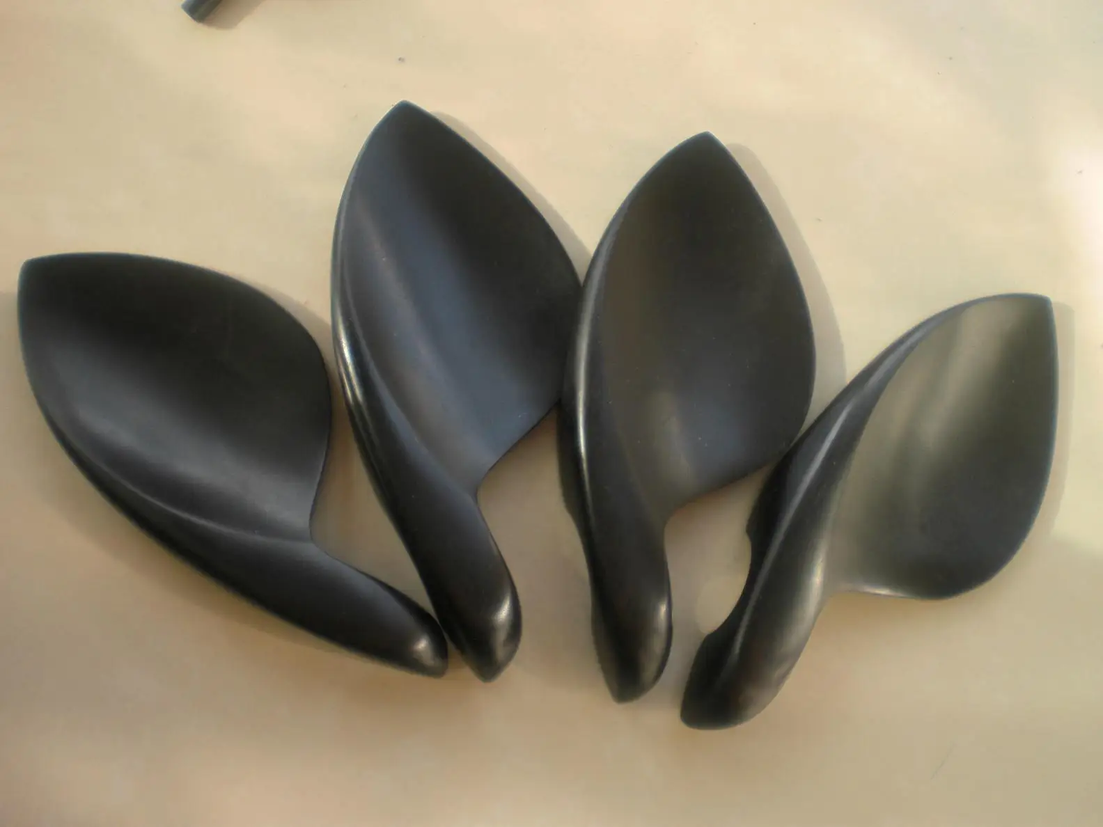 10 PCs Ebony Violin Chin rest 4/4 without drilled holes Violin Parts