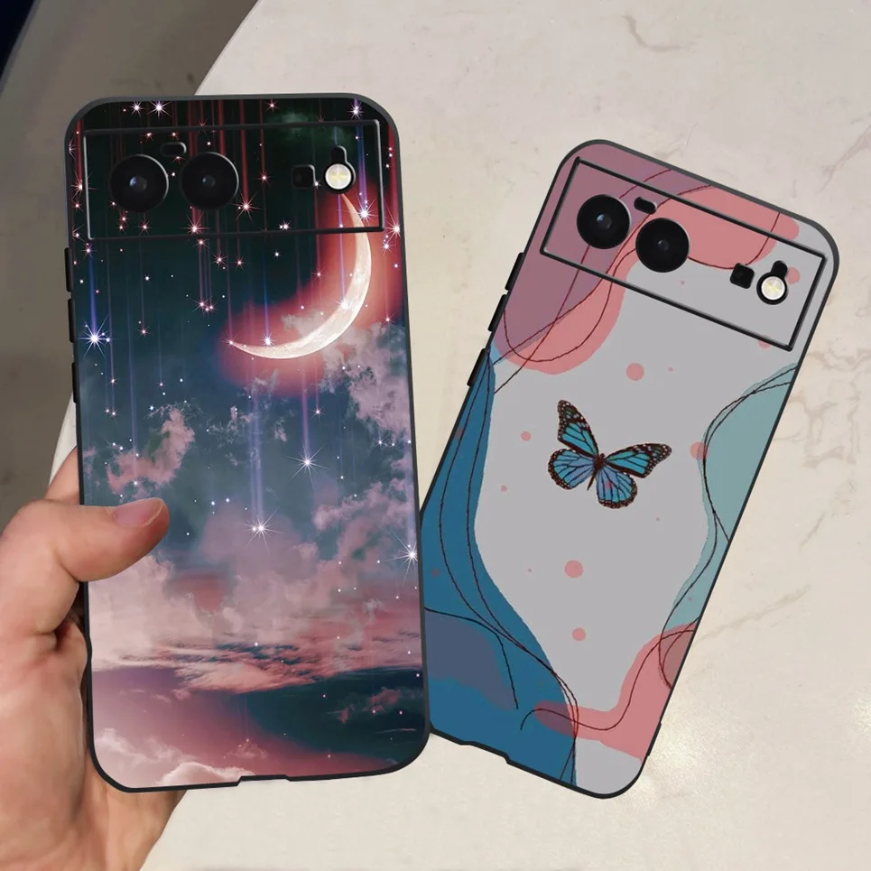 Luxury Slim Case For Google Pixel 6 Pro 6a 7 Pro Shockproof Bumper Back Cover Pet Cat Dinosaur Animals Phone Coques Pixel 7 7Pro