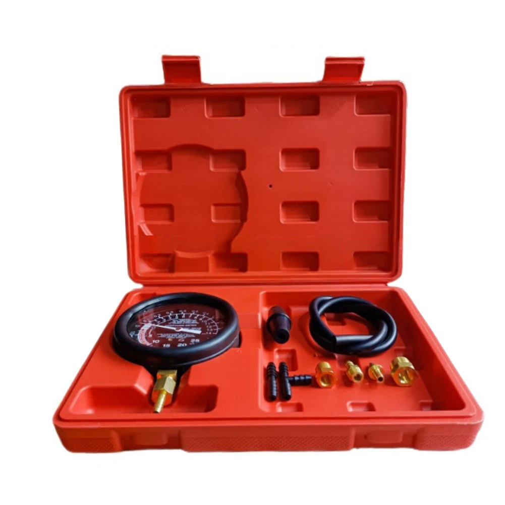 Fuel Pump Vacuum Tester Gauge Carburetor Pressure Diagnostics Leakage Tool Kit Engine Compression Meter Cylinder Tester Kit