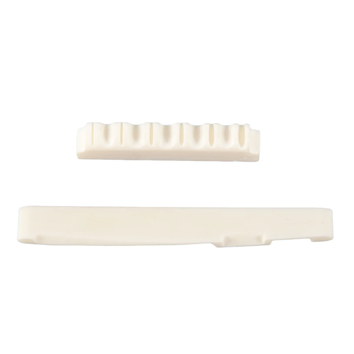 RIRI 1Set Ivory Bone Bridge Saddle And Nut For 6 String Acoustic Guitar