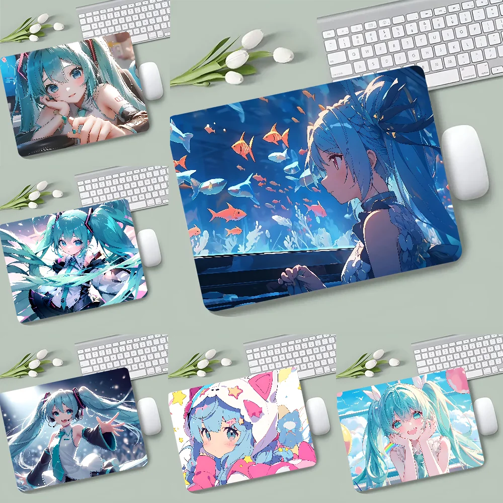 Cartoon H-Hatsune M-Miku Mousepad XS Small Mouse Pad For PC Gamer Desktop Decoration Office Mouse Mat Deskmat Rug