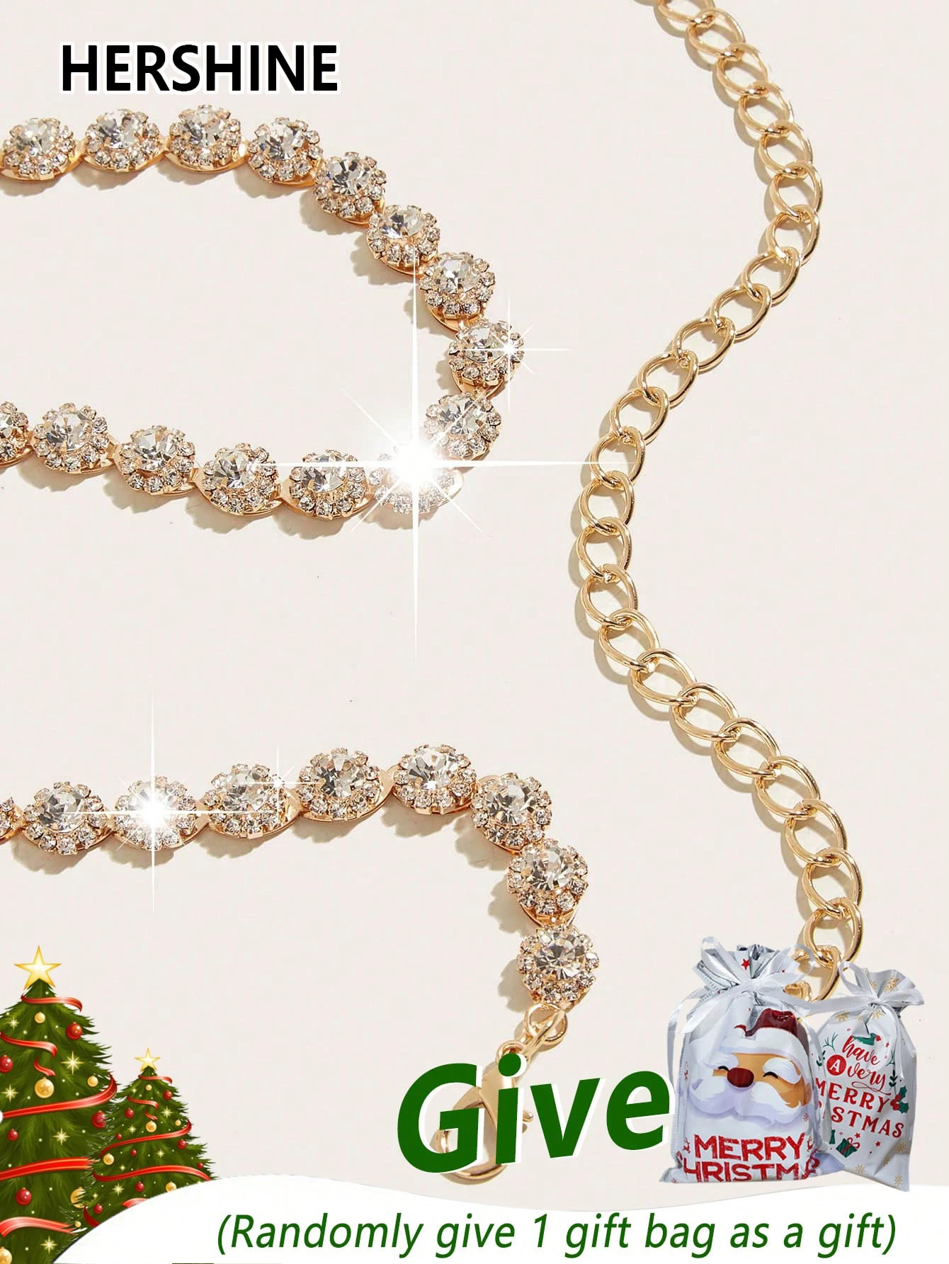 حقيبة هدايا نسائية عصرية بحزام على شكل سلسلة خصر من حجر الراين الذهبي من HERSHINE، إكسسوارات فستان أنيقة، هدايا عيد الشكر وعيد الميلاد