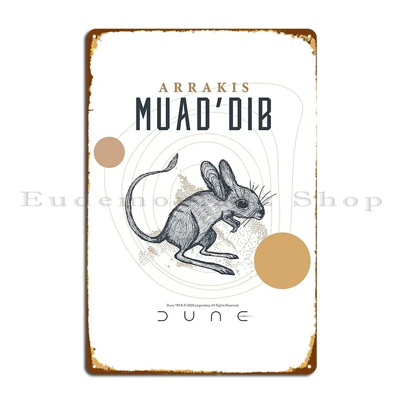 Dune 2020 Muadand 39 Dib Metal Plaque Poster Pub Create Kitchen Garage Bar Tin Sign Poster