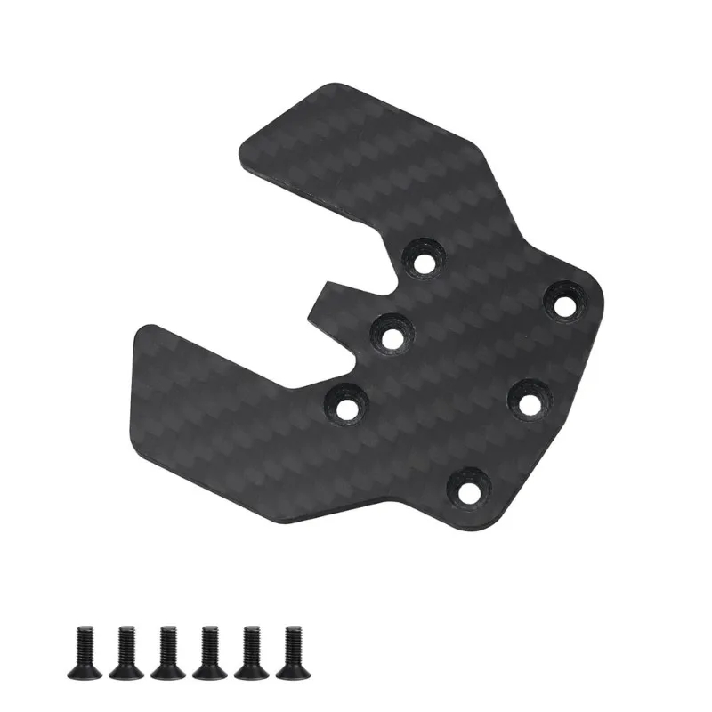 ABUM-For Tamiya TT02S TT-02 SR SRX 1/10 RC Car Upgraded Carbon Fiber Plate- 2PCS Chassis Kit Accessory Parts