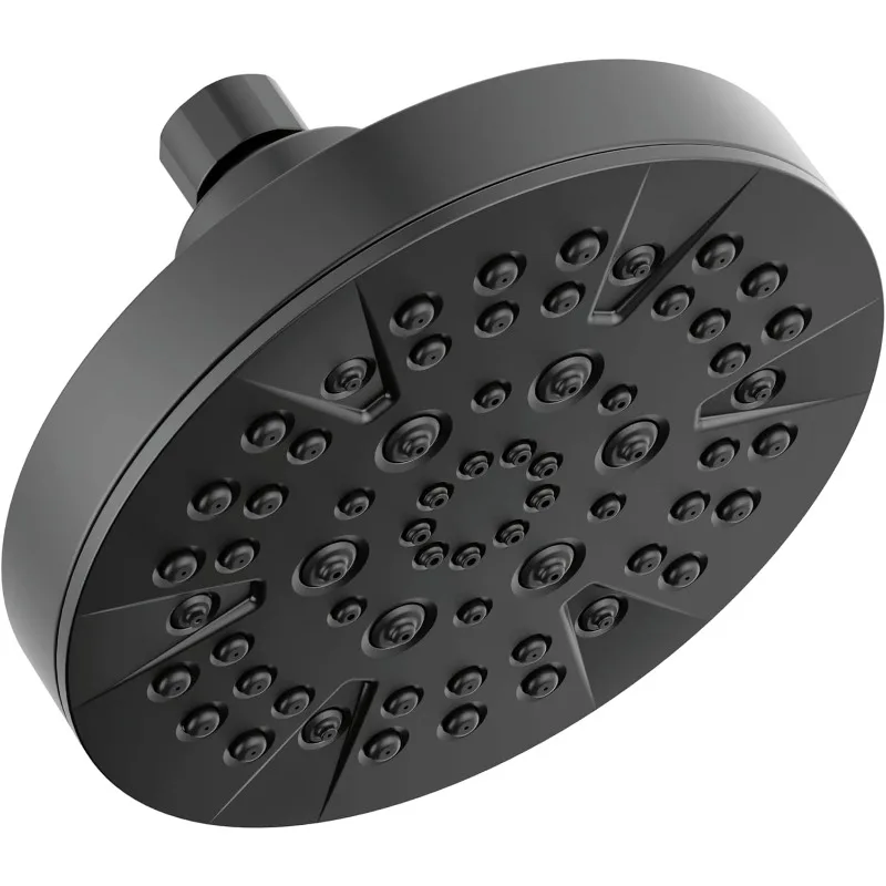 5-Spray Matte Black Shower Head,  FAUCET Shower Head Black, Showerheads, Shower Head Black Matte