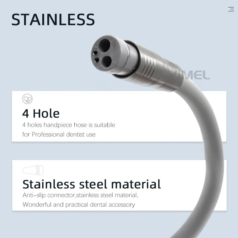 

Противоскользящий соединитель, мягкий силиконовый шланг для стоматологического наконечника с разъемом для высокоскоростного наконечника, стоматологический стальной материал