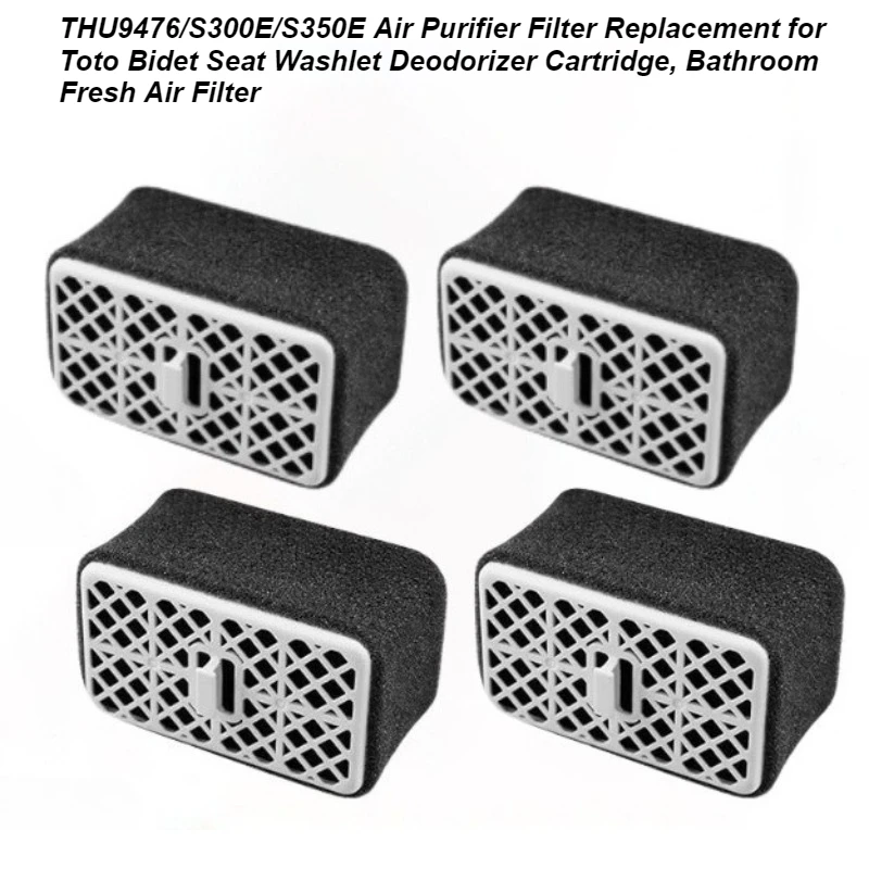 

THU9476/S300E/S350E Air Purifier Filter Replacement for Toto Bidet Seat Washlet Deodorizer Cartridge, Bathroom Fresh Air Filter