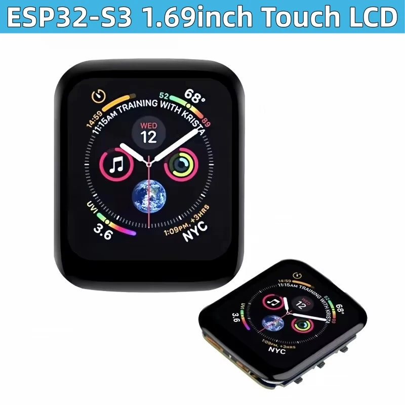 

ESP32-S3 1.69inch Touchscreen LCD Round Display WiFi Bluetooth With QST Attitude Gyro Sensor QMI8658C